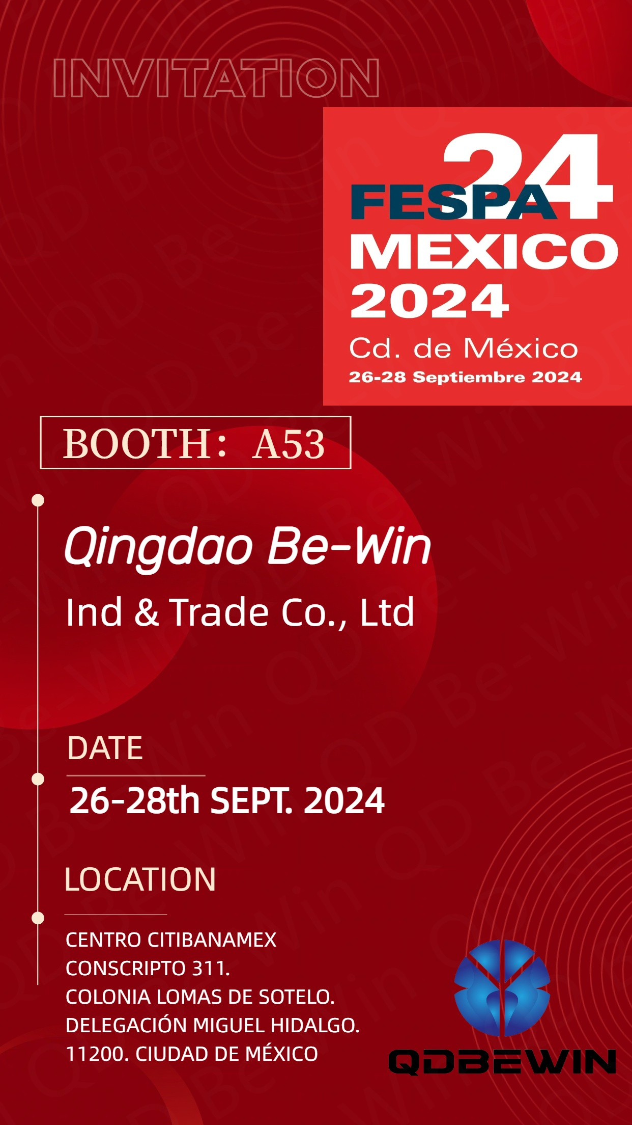 Qingdao Be-Win Ind & Trade Co., Ltd para Magpakita ng Mga Acrylic Sheet, PVC Foam Board, at Aluminum Composite Panel sa FESPA 2024 Mexico